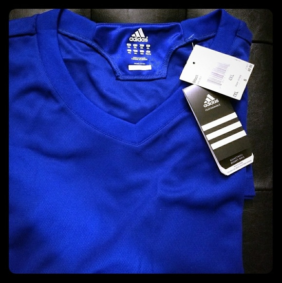royal blue adidas shirt